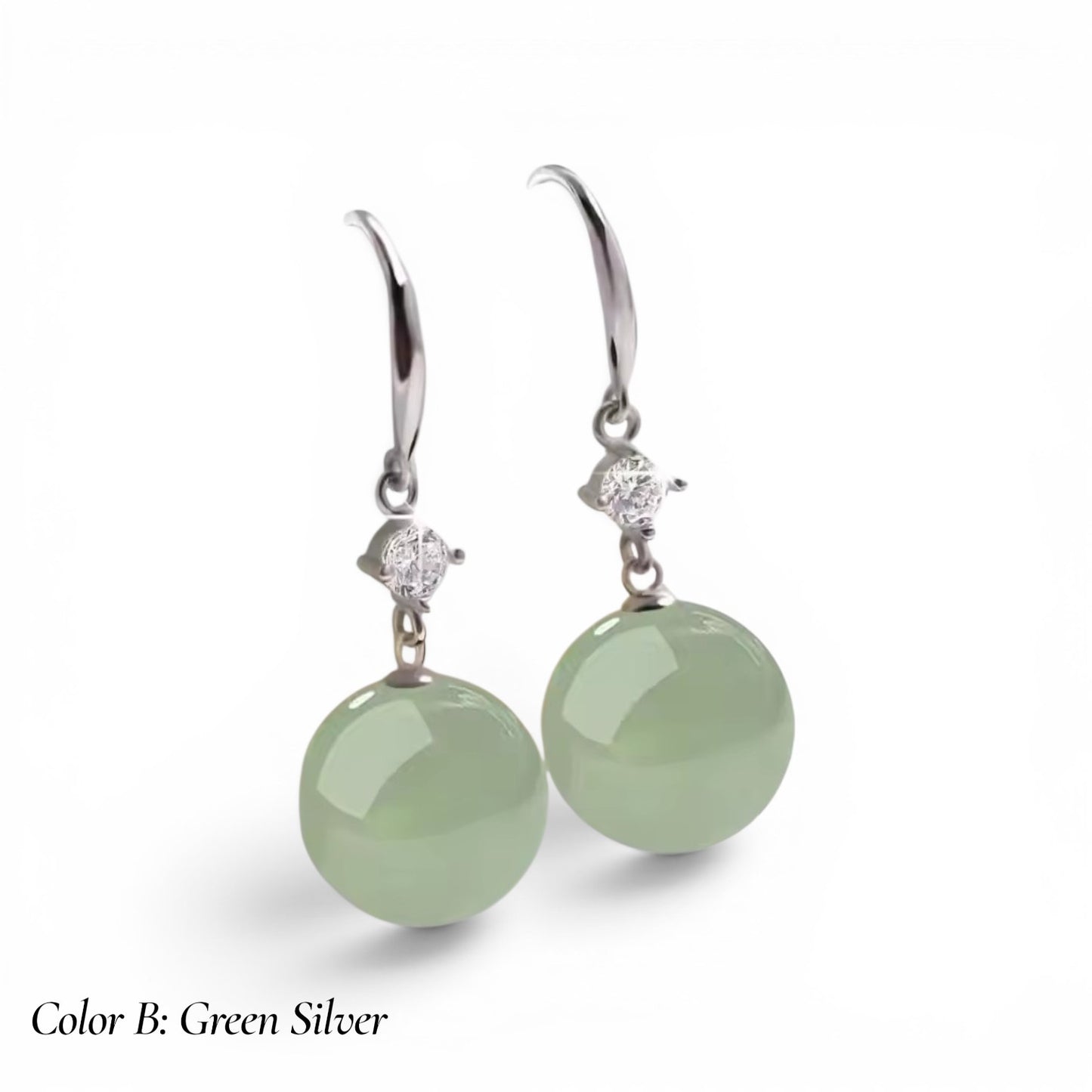 Vintage Palace Jade & Pearl Earrings