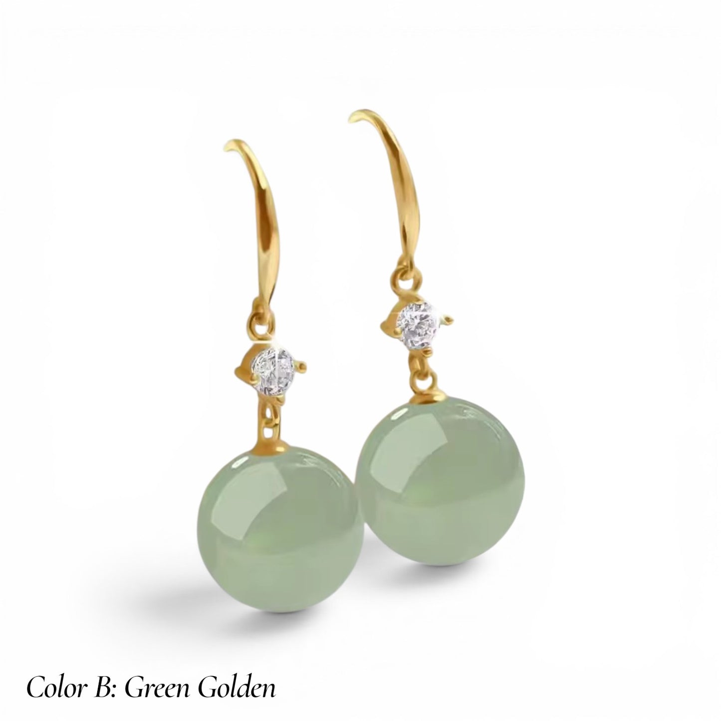 Vintage Palace Jade & Pearl Earrings