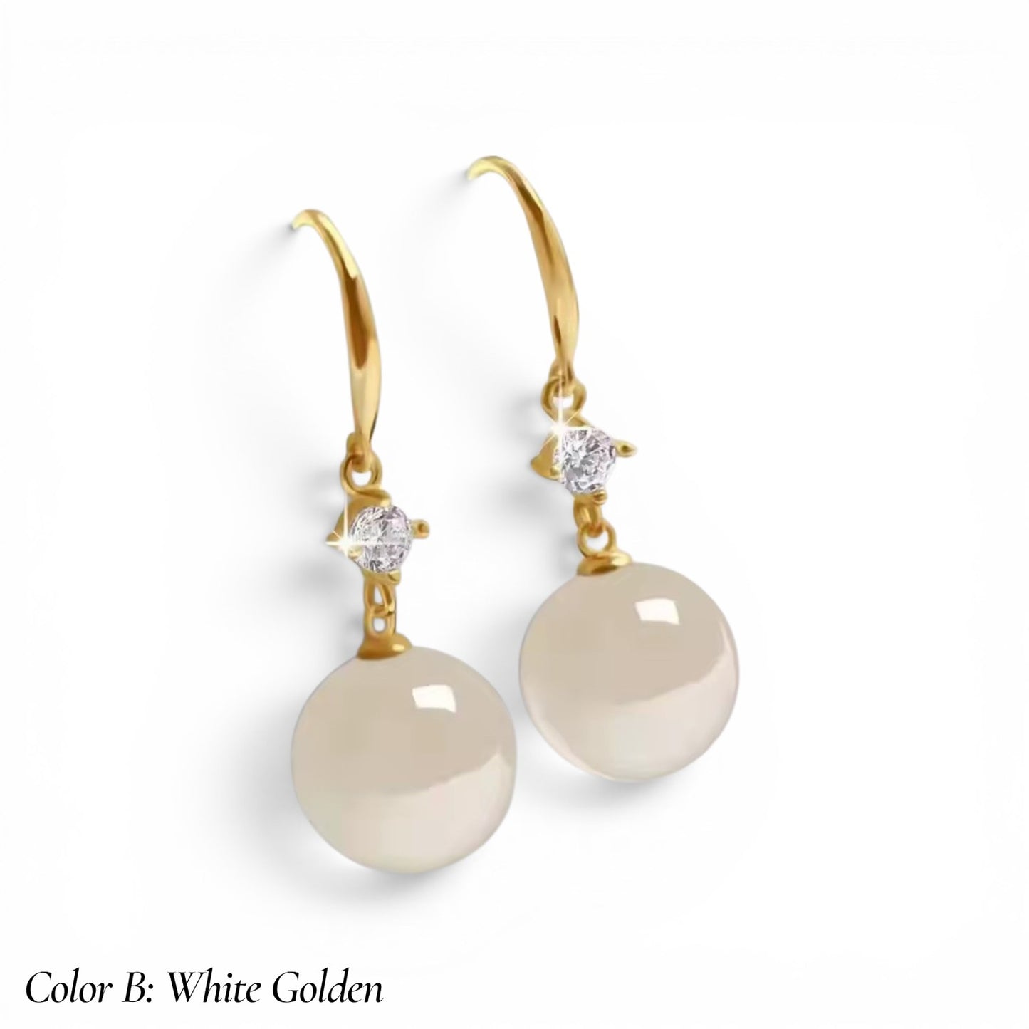 Vintage Palace Jade & Pearl Earrings