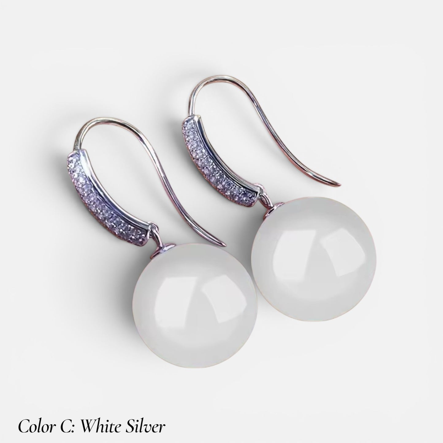 Vintage Palace Jade & Pearl Earrings