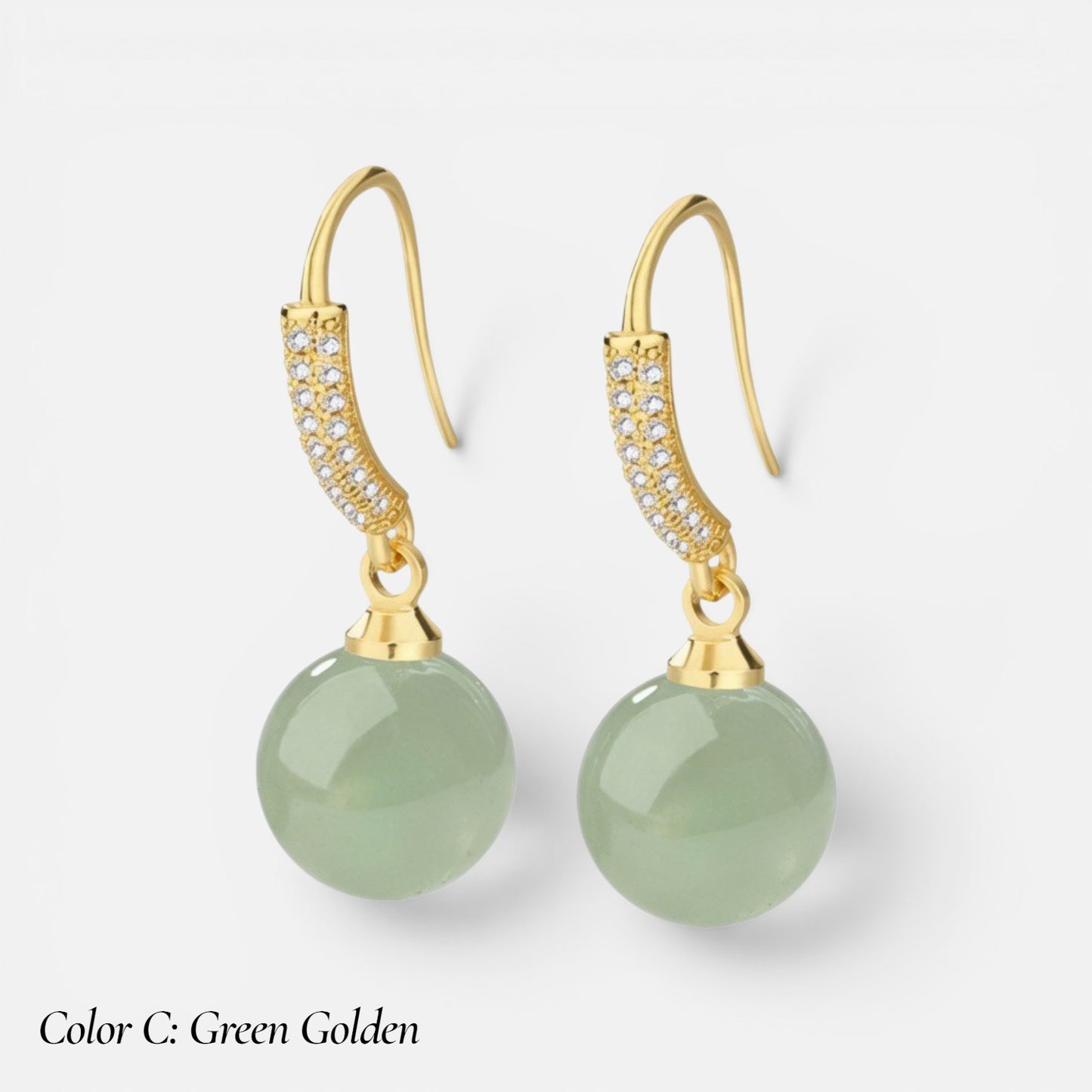 Vintage Palace Jade & Pearl Earrings