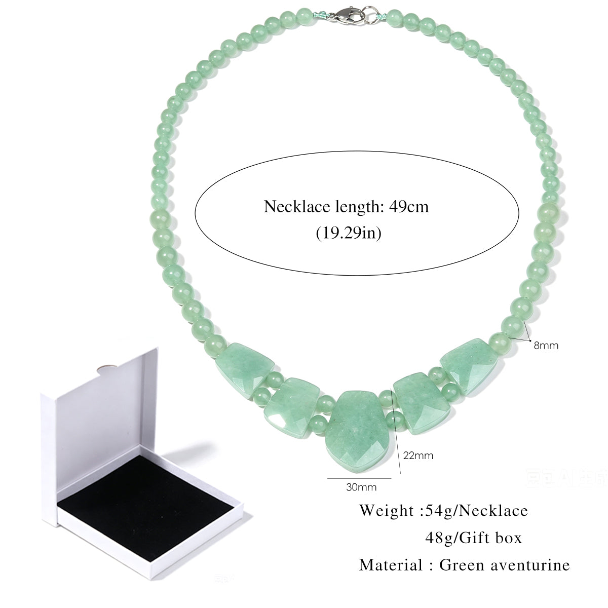 Lumina Pietra Natural Stone Necklace | Handmade Boho Collection