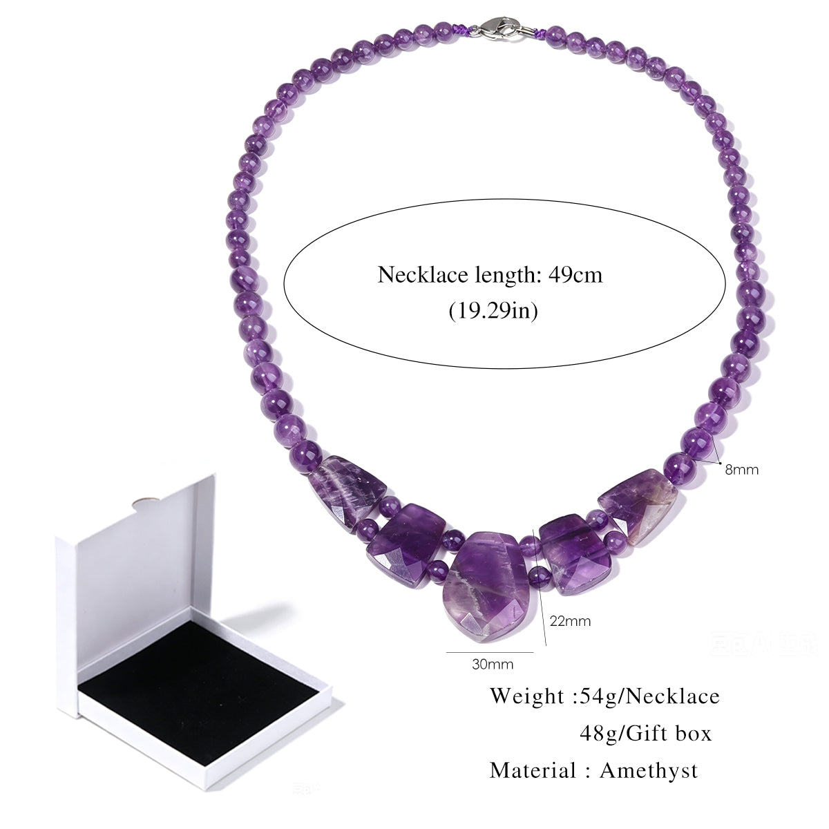 Lumina Pietra Natural Stone Necklace | Handmade Boho Collection