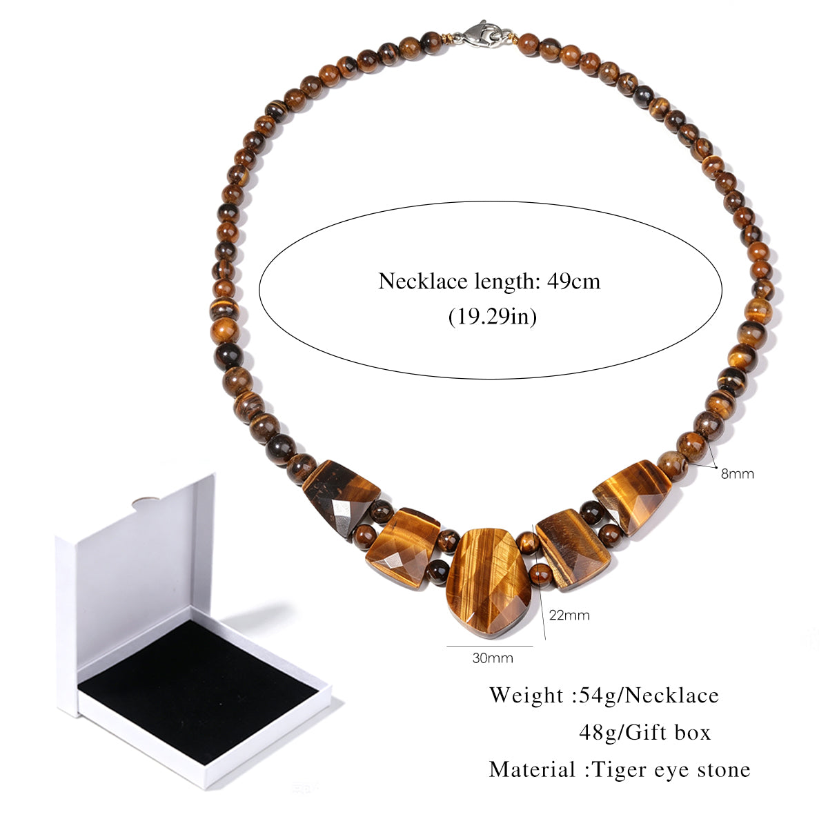 Lumina Pietra Natural Stone Necklace | Handmade Boho Collection