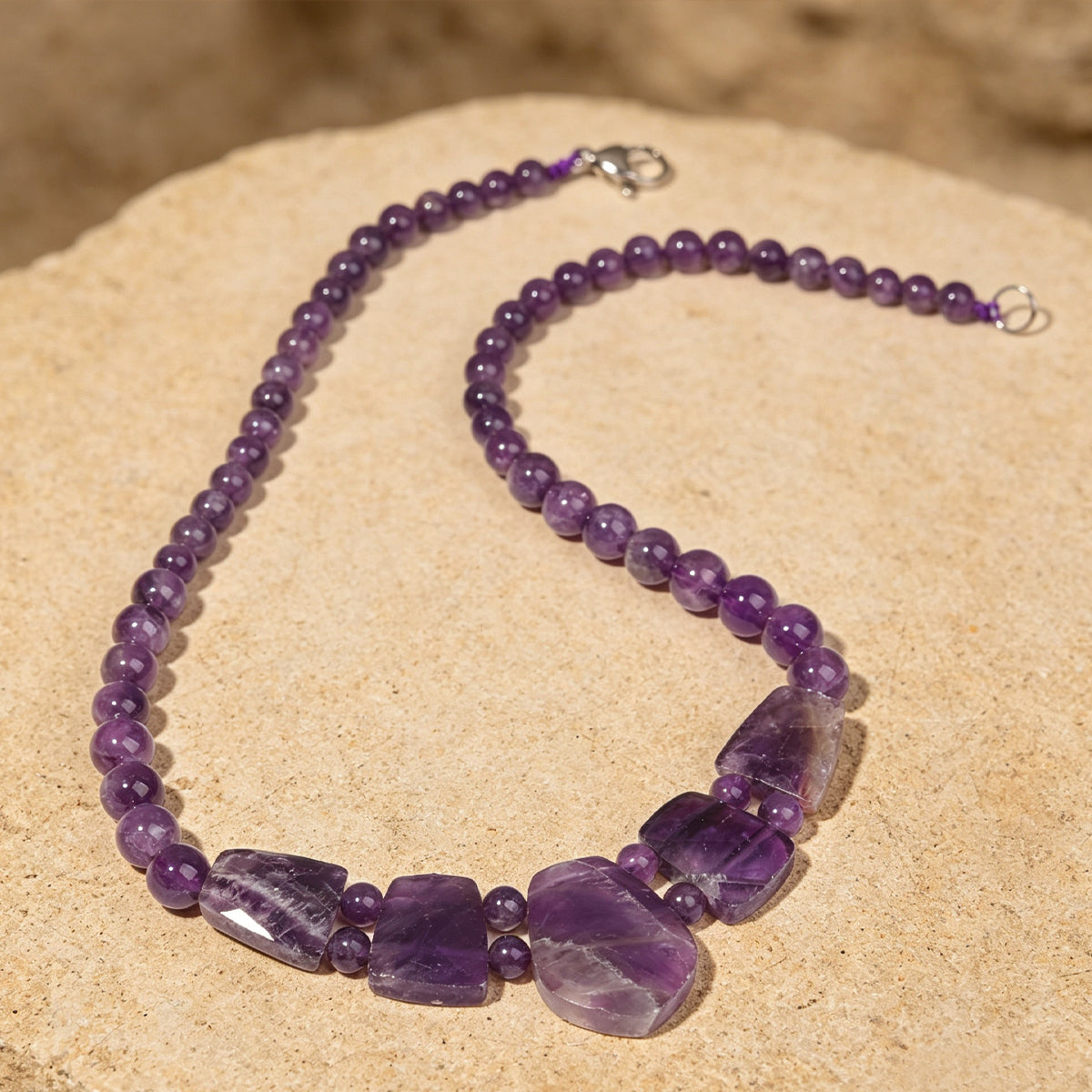 Lumina Pietra Natural Stone Necklace | Handmade Boho Collection