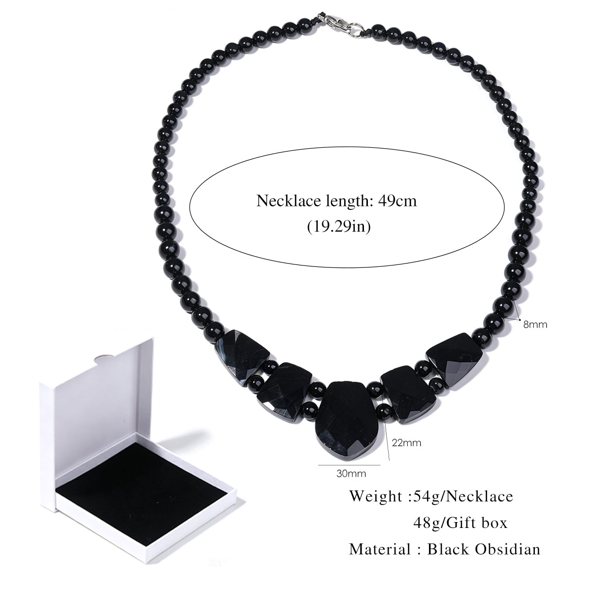 Lumina Pietra Natural Stone Necklace | Handmade Boho Collection